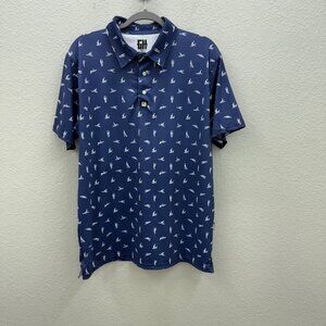 Greater Half Sex Ed Performance Golf Short Sleeve Polo Shirt Mens size Large